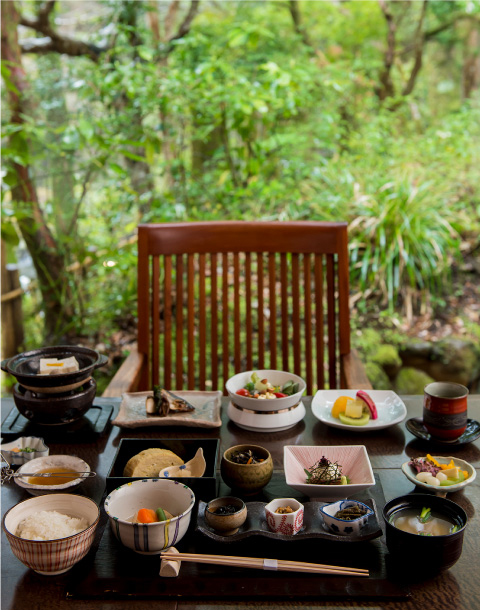 朝食：和食の一例