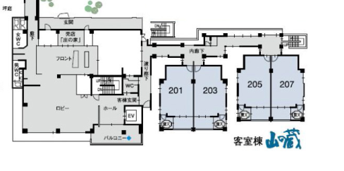 山の蔵：間取り図